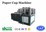 Black Ultrasonic Hot Air Paper Tea Cup Making Machine / Production Machine 90-120 Pcs / Min