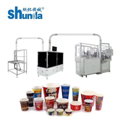 Qualité Machine automatique pour tasses de papier avec 160 pièces/min et 135-450GSM usine