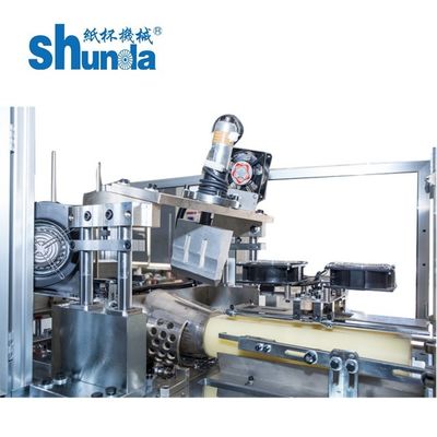 Economical Double Wall Paper Cup Machine with ultrasonic / inspect / pack system