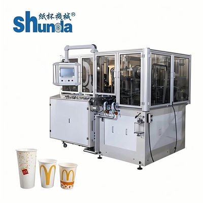 Qualité Machine automatique de tasse de papier, machine à grande vitesse 100cups/min de tasse froide de papier automatique de boissons usine