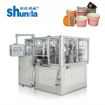 Machine à grande vitesse de tasse de papier, tasse chaude de papier à grande vitesse automatique de Shunda formant le meilleur de technologie de Taiwan de machine se vendant aux Etats-Unis