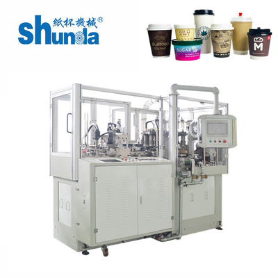 Machine de formage de tasses de papier à grande vitesse Shunda pour les cafés