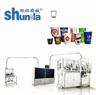 Tasse de papier automatique environnementale d'air chaud formant la machine avec double Turnplate