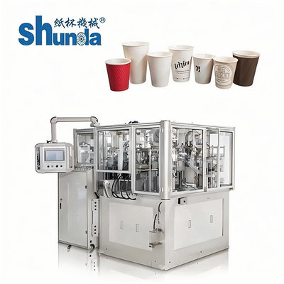 2026 Machine de production de glaces à usage unique / tasses en papier de thé avec contrôle PLC 220V/380V